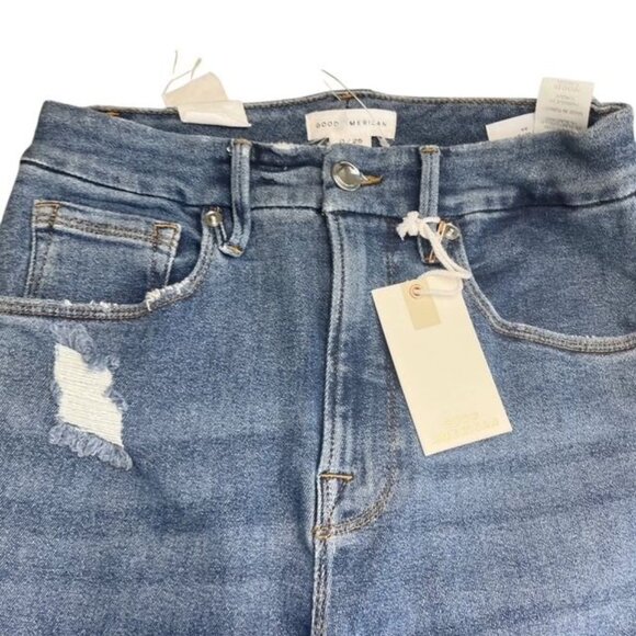 Good American New Women's Size 0/25 Distressed Skinny Jeans - Picture 4 of 8